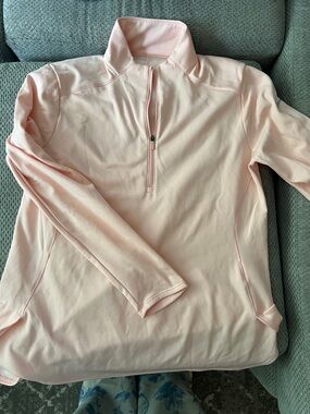 Nike Pink Dri-FIT Quarter Zip Pullover